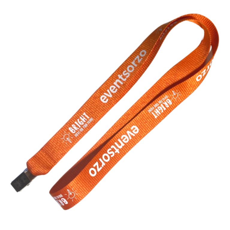 Deluxe Ribbed Lanyard Screen Printed 1 Colour 1 Side Alligator ...