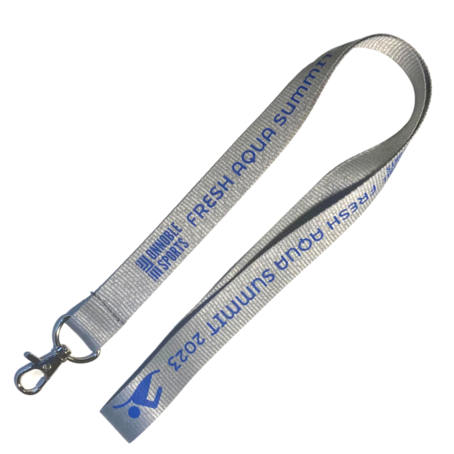 Deluxe Ribbed Lanyard Screen Printed 1 Colour 1 Side Deluxe Swivel ...