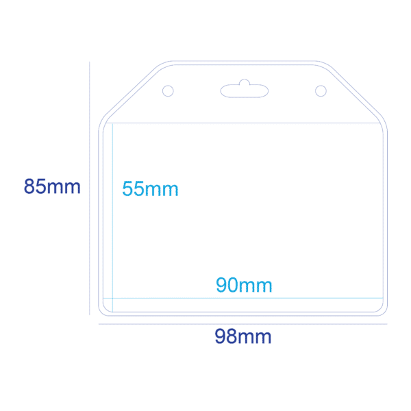 NTE004 PVC Holder Single Pocket 1 Slot