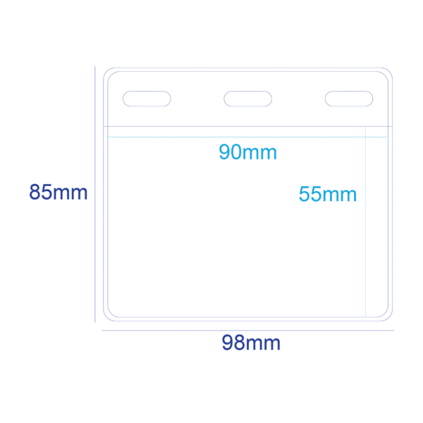 NTE004A PVC Holder Single Pocket 3 Slots