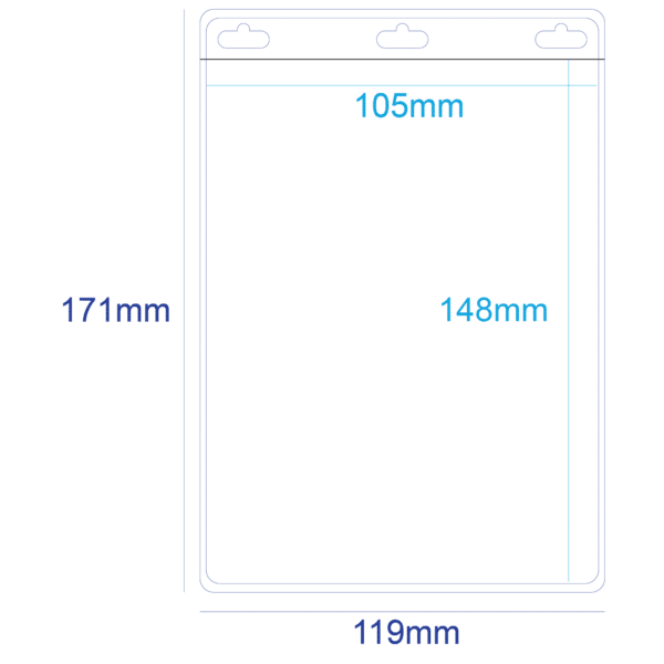 NTE020A PVC Holder Single Pocket 3 Slots