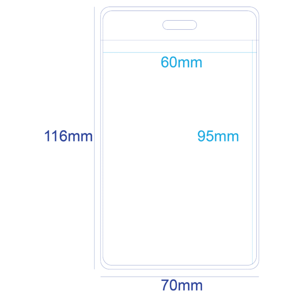 NTE100 PVC Holder Single Pocket 1 Slot